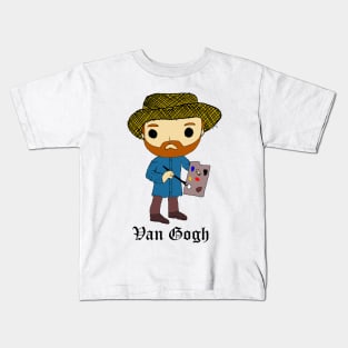 Vincent Van Gogh Cartoon Kids T-Shirt